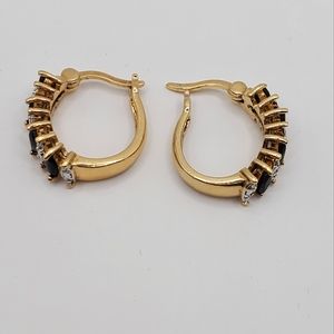 925 ss sapphire earrings